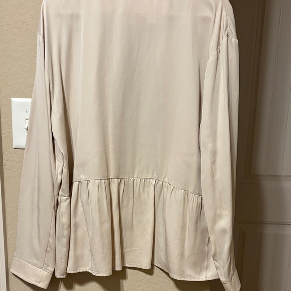 Cream Button-Front Jacket - Picture 5 of 7